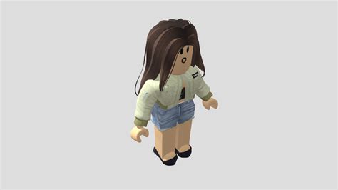 Roblox R6 Girl With Layered Clothes Download Free 3d Model By