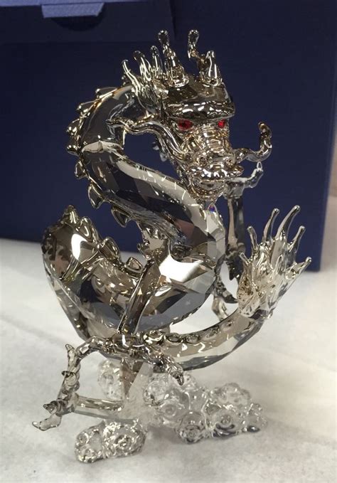 Swarovski Crystal Scs 1096752 Jubilee Dragon Figurine Artist Signed