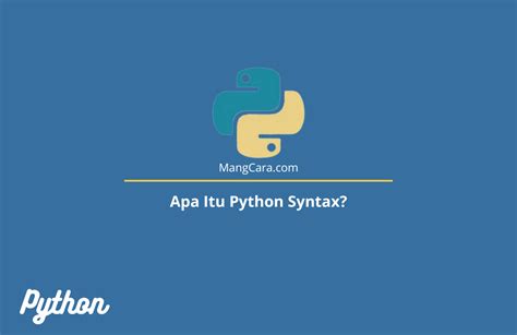 Apa Itu Python Syntax