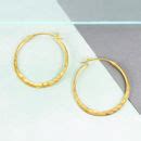Battered Small Gold Hoop Earrings By Otis Jaxon Silver Jewellery Notonthehighstreet Com