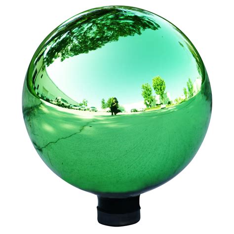 12 Glass Gazing Globe Reflective Mirror Ball Outdoor Garden Yard Decor In Green 821559479532 Ebay