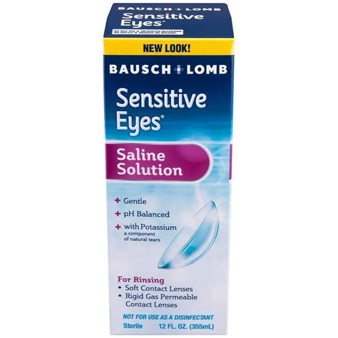 Bausch And Lomb Sensitive Eyes Plus Saline Solution For Contact Lenses