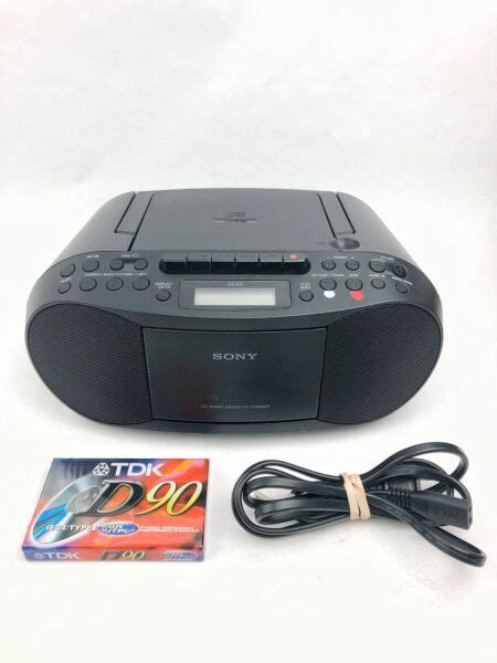 Sony Boombox Cd Radio Cassette Corder Cfd S70 Portable Amfm Tested