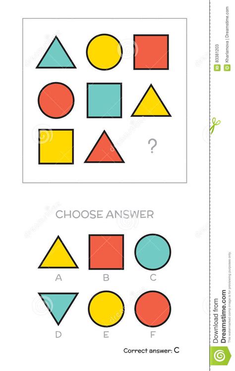 Maybe you would like to learn more about one of these? IQ test. Choose answer stock vector. Illustration of ...