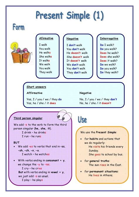 ️third Person Present Tense Worksheets Free Download