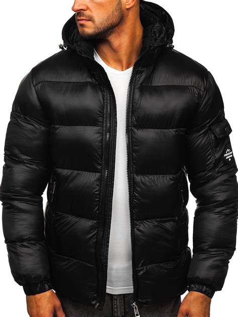 Chaqueta De Invierno Negra Acolchada Para Hombre Bolf AB64 NEGRO