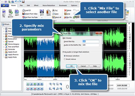Audio Editor Deluxe Tutorials How To Mix Audio Files