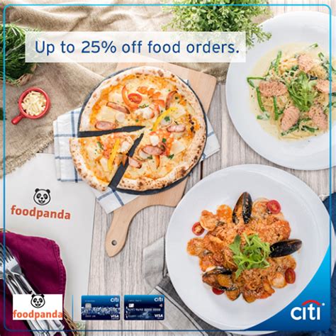 Subscribe to our daily newsletter, follow our facebook & twitter for updates. CITI Credit Card Up to 25% Off Foodpanda Singapore Promotion ends 31 Dec 2016 | Why Not Deals