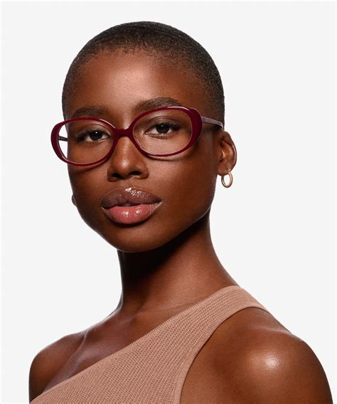 Surrey Oval Burgundy Glasses For Women Eyebuydirect