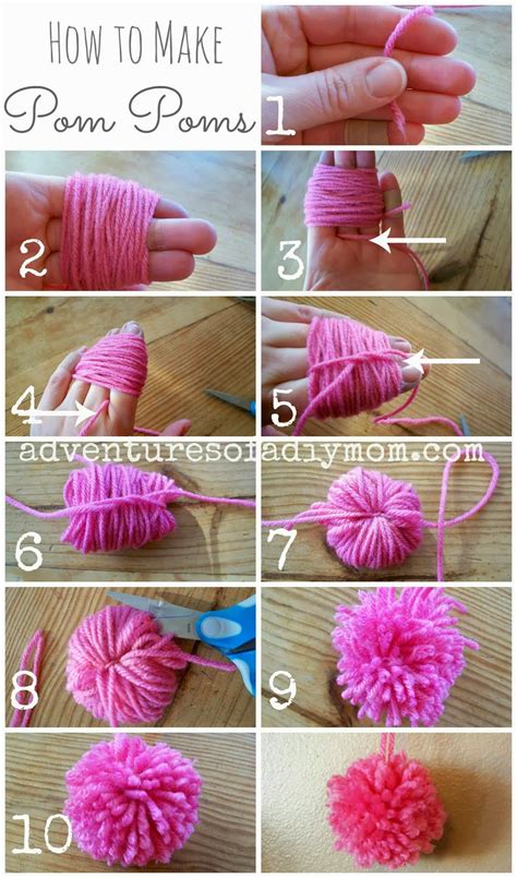 How To Make Pom Poms From Yarn Adventures Of A Diy Mom