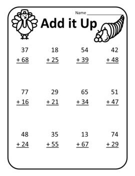 Thanksgiving Math Worksheets 2nd Grade Thanksgiving Worksheets Second
