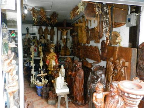 Wood carving shop at paete laguna road trip philippines carving. My Life and My Travel: Walking along the wood carvers road