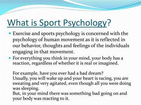 PPT Sports Psychology PowerPoint Presentation Free Download ID