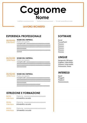 Modello curriculum vitae, cv europeo o il più recente curriculum europass? Curriculum Vitae in Francese da Compilare | CV Europass