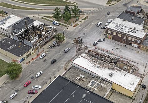 Aerial Images Show Scale Of Destruction Waiting For Donald Trump In