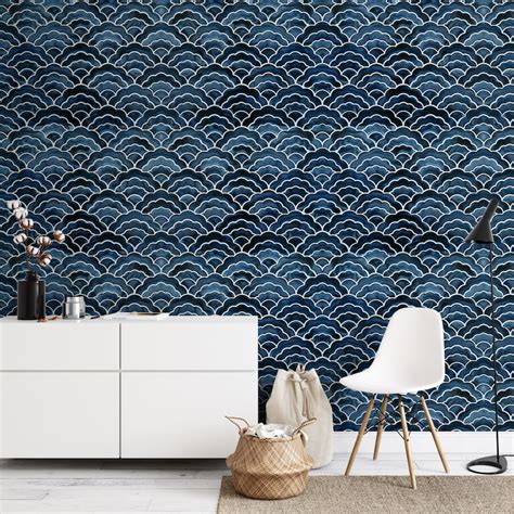 Removable Wallpaper Geometric Peel And Stick Wallpaper Etsy