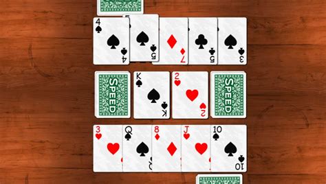 We were playing with the multiple card rules Speed the Card Game | Play Speed Spit Online