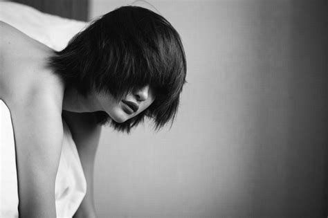 Nude Photography Saki Kishima Hitam Putih Payudara Toket Gede