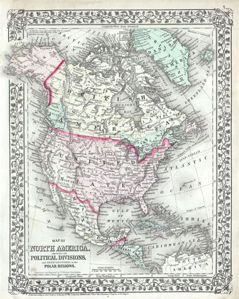 North America And The United States Geographicus Rare Antique Maps