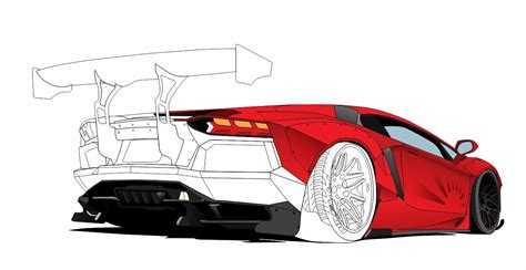 Lamborghini Aventador J Drawing Free Download On Clipartmag