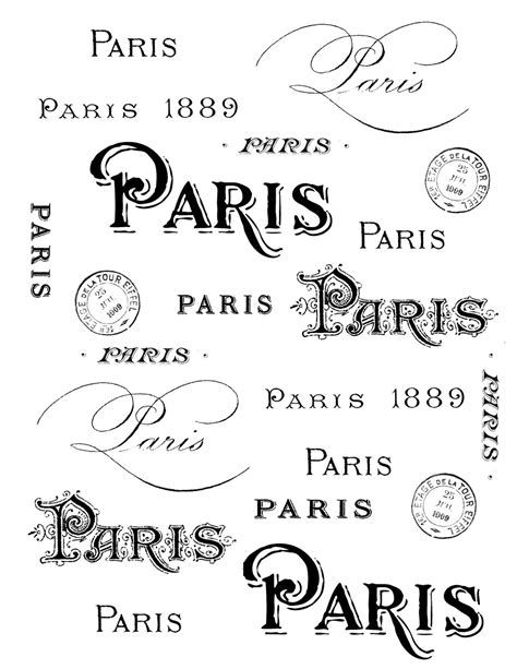 French Transfer Printable - Paris Typography - The ... The following freebies are designed for personal classroom use only.