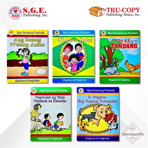 Childrens Tagalog Books Kwentong Pambata Collection 2 Shopee