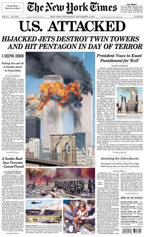 Ny times special edition hits the streets. 9-11 Research: The Official Story