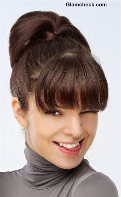 Bangs are back, whether you prefer them bold and blunt, long. Hairstyle How To : Ponytail with Bangs for Short Hair