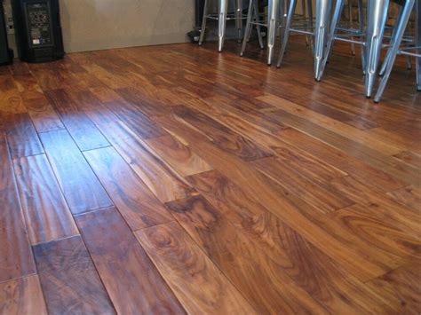 Looking for prefinished engineered walnut hardwood flooring? 5" Acacia Walnut Handscraped Hardwood Wood Flooring Floor ...