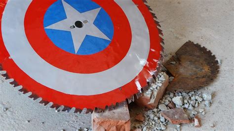 Homemade Captain America Shield From Circular Saw Reupload Youtube