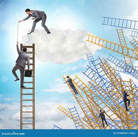 Concept of Mentorship in Business and Career Progression Stock Image