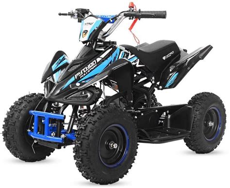 Quad Madox Compétition 6 E Start 49cc Noir Et Bleu Lestendancesfr