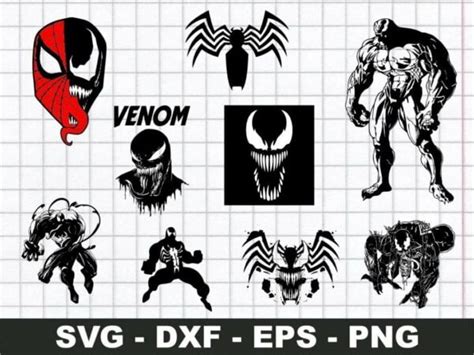 Digital Prints Venom SVG Superhero Svg Venom Clip Art Venom Cut File