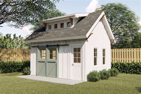 Modern Farmhouse Shed With Shed Dormer 623013dj Architectural