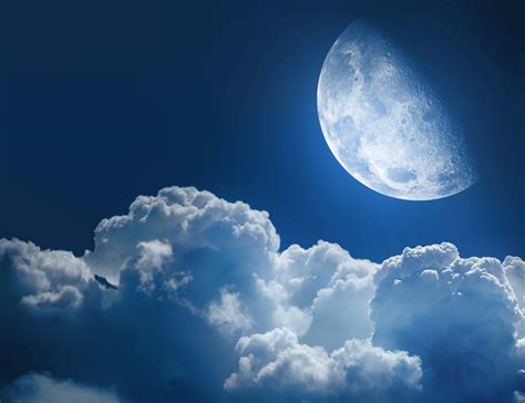 Sky Moon Clouds Nature Wallpapers Hd Desktop And Mobile Backgrounds