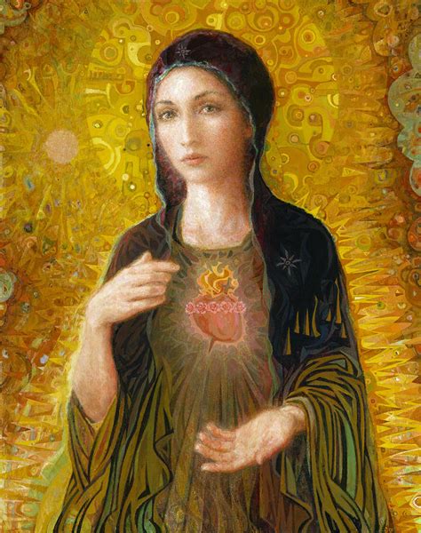 Immaculate Heart Of Mary Painting By Smith Catholic Art