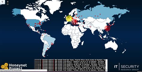 Map Of Global Cyberattacks Created By Honeynet Project Shows Where
