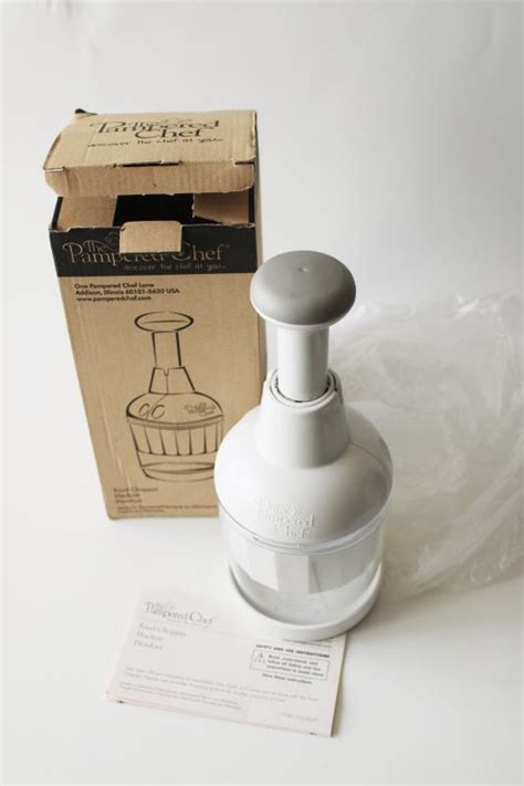 Pampered Chef Food Chopper And Manual Unused In Original Box