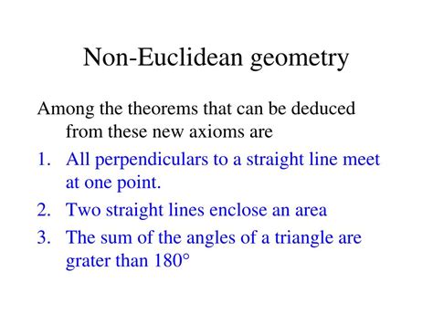 Ppt Non Euclidean Geometry And Consistency Powerpoint Presentation