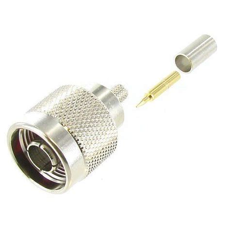 Connectors N Male Crimp Connector For Rg58lmr 195 Coax Cable S6 B96