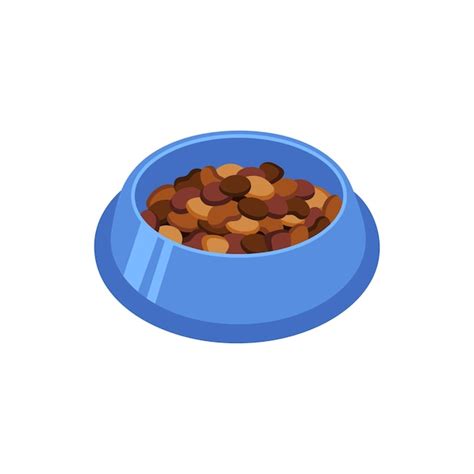 Premium Vector Bowl Food For Dog And Cat Pet In Flat Style Vector