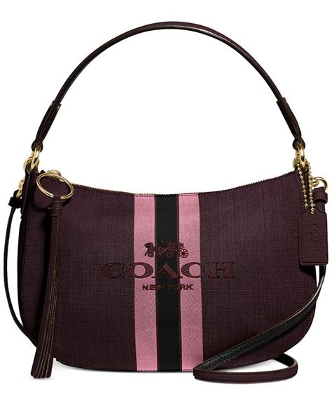 Coach Horse And Carriage Jacquard Sutton Crossbody Macys