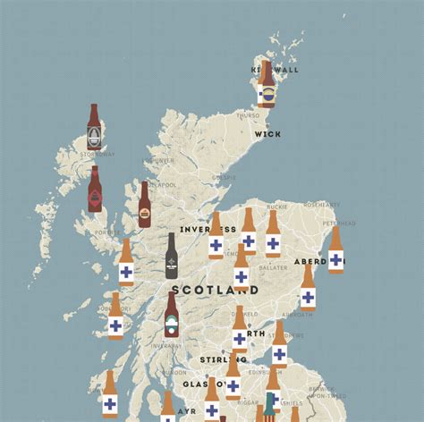 Scotland Breweries Craft Beer Map Beer Brewery Brewery Tours Micro