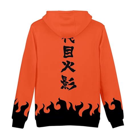 Minato Namikaze 4th Hokage Orange Uniform - Naruto Hoodie Minato Namikaze 4th Hokage Orange ...