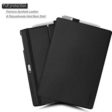 Infiland Microsoft Surface Pro 4 Case Slim Shell Stand Cover Case With