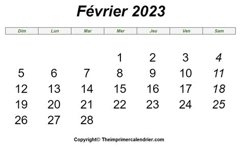 Calendrier Lunaire Fevrier 2023 The Imprimer Calendrier