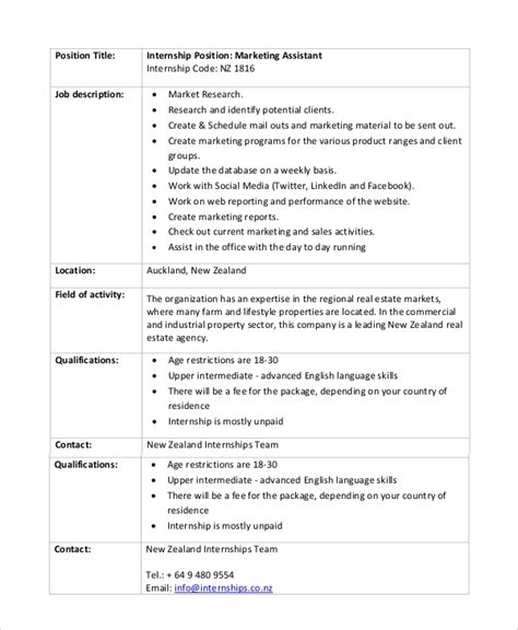 Marketing director job description template. FREE 14+ Sample Marketing Assistant Job Descriptions in ...