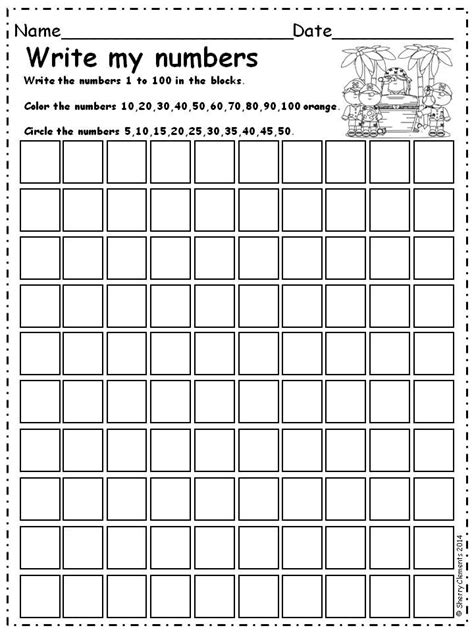 Writing Numbers 1 100 Printable 1000 Images About Numbers On