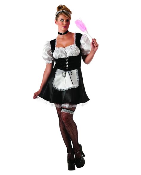 Sexy Housemaid Costume Plus Size As French Maid Horror