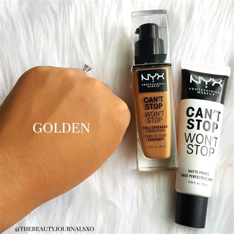 Nyx Cant Stop Wont Stop Full Coverage Foundation Review The Beauty